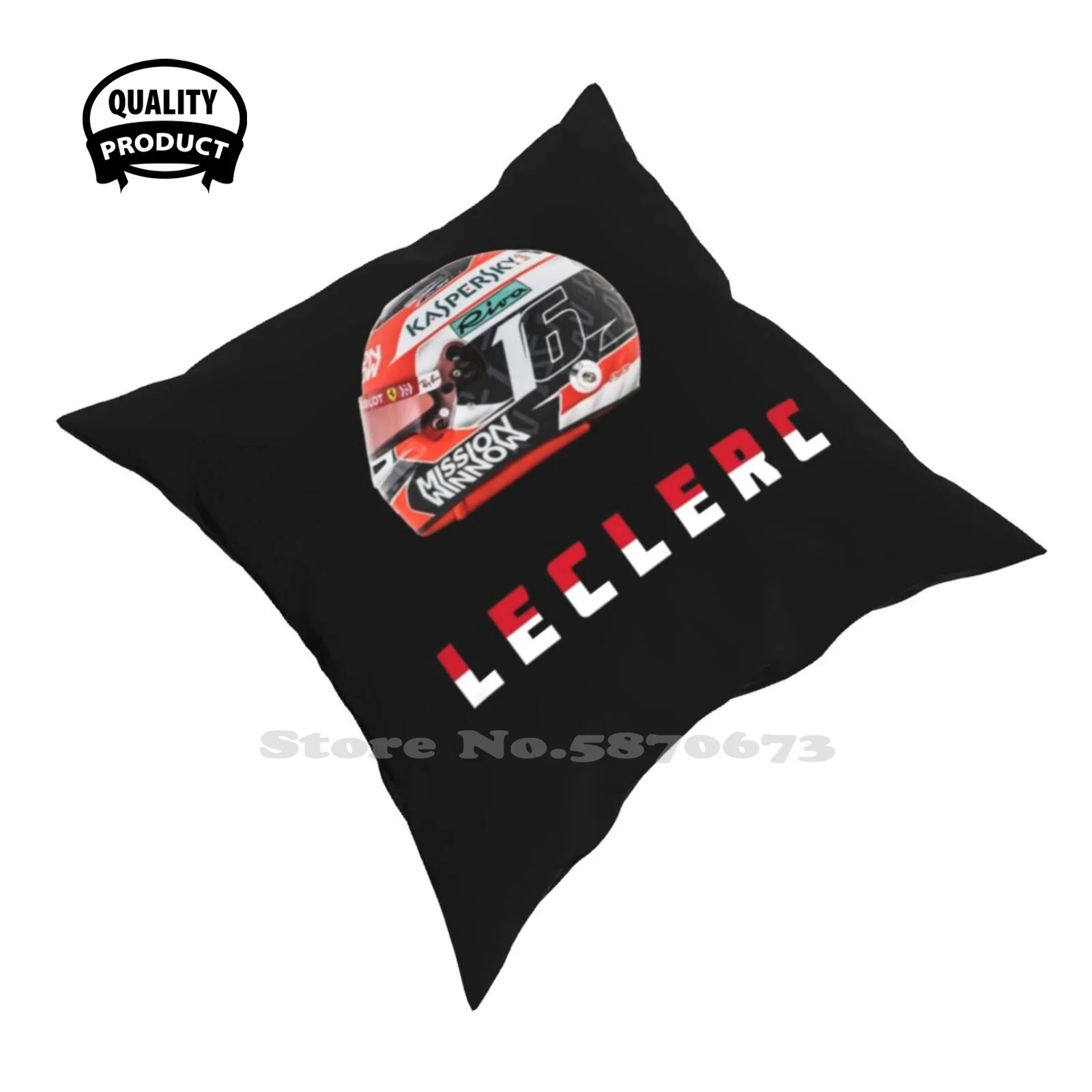 Charles Leclerc Casco Casa Auto Divano Cuscino Federa Charles Leclerc Leclerc Charles Ferrari Formula 1 Racing Monaco