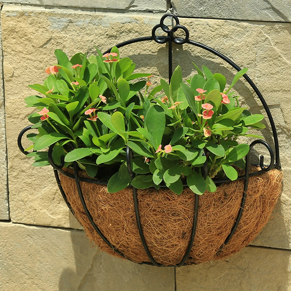 pologyase Pot de Fleur Tapis de Coco Doublure de Panier en Fibre de Coco Doublure Murale pour bac /à Fleurs Doublure de Panier Suspendu pour bacs de Suspension Sturdy Carefully