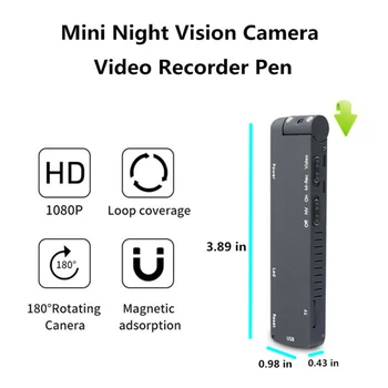 

900MAH Mini HD 1080 Camera Recorder Cam Pen Night Vision Security Camcorder Video DV