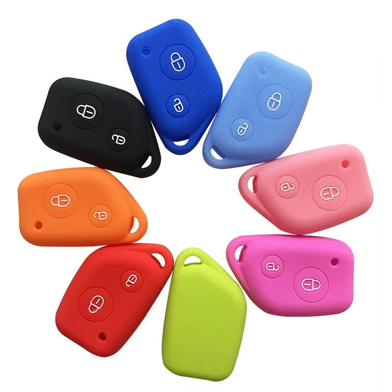 Key Cover Case for Peugeot 406 306 205 206 405 106 Citroen Berlingo Xsara Picasso Saxo 2 Button Silicone Car Holder key case cover,key case