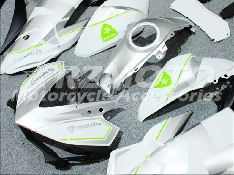 4 подарки ABS литьевая форма мотоцикл Обтекатели подходит для YAMAHA R3 R25- 15-19 Кузов Набор на заказ серебряный белый холодный