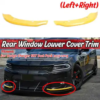 

2pcs Car Front Bumper Lip Splitter Protector Yellow Diffuser Guard For Dodge Charger SRT Scat Pack 2015-2019 Front Lip Spoiler