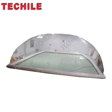 Подгонянный прямоугольный прозрачный надувной плавательный бассейн покрытие ПВХ бассейн зимние Чехлы купольные палатки