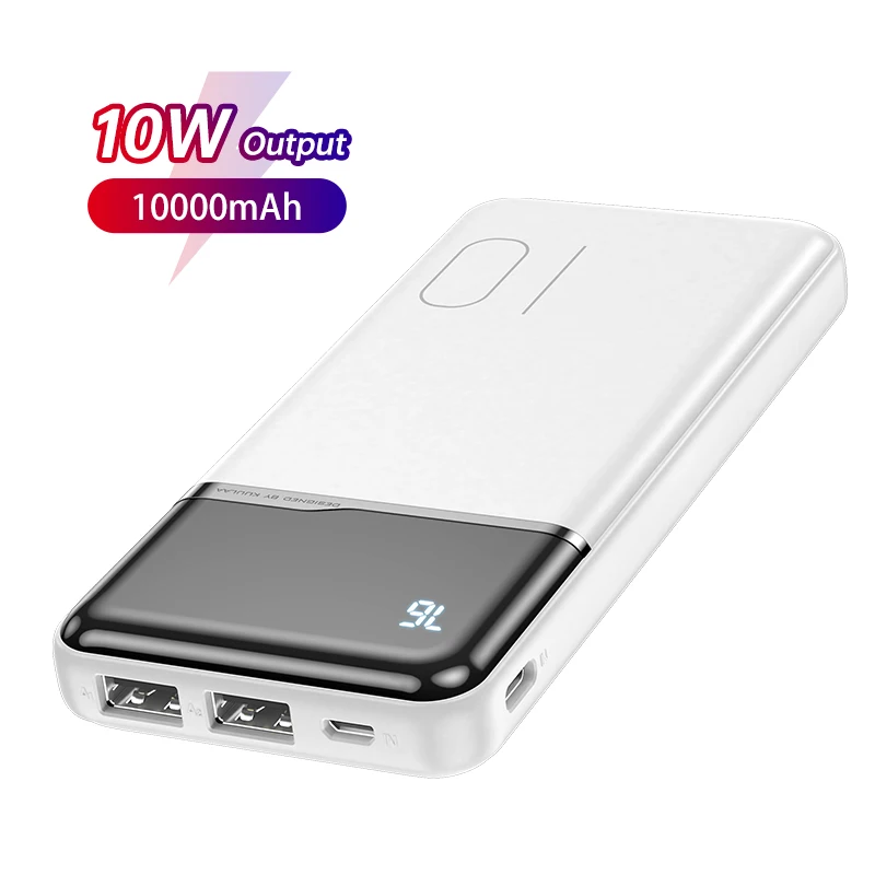 KUULAA 10000mAh Power Bank Portable Charger Power Bank 10000 mAh Fast Charging External Battery Phone Charger For Xiaomi IPhone usb c power bank Power Bank