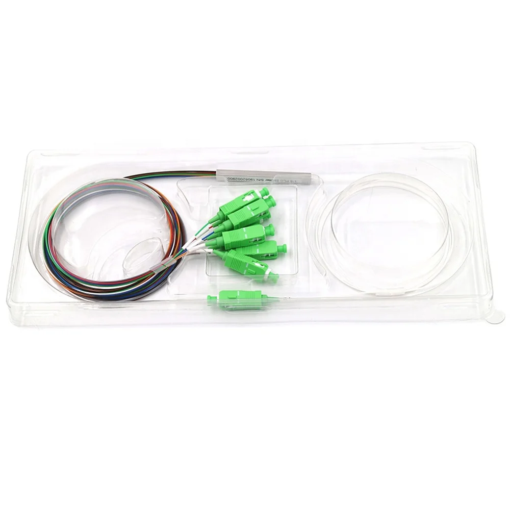 60pcs/lot 0.9mm Steel Tube Fiber Optic PLC
