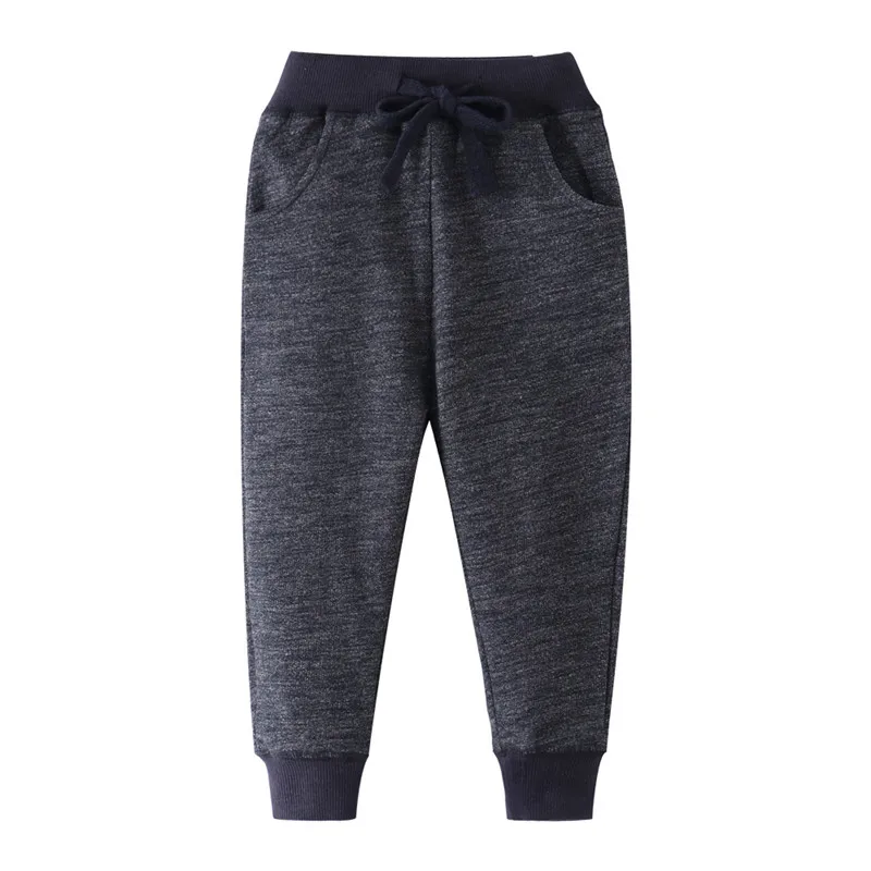W7003 Sweat спортивные штаны для мальчиков и девочек; сезон осень-весна; одежда для малышей; детские брюки с завязками; длинные штаны для детей; Одежда для мальчиков и девочек - Цвет: W7003