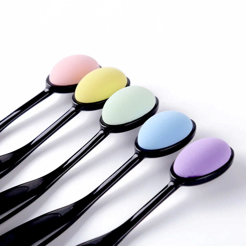 Description Picture 5 of item5pcs/pack Blending Sponge Brushes with Caps Kit Strong Handles DIY Ink Stamp Water-based Card Plastics Stencil Blending Craft