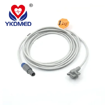

Compatible edan SpO2 Sensor pediatric soft tip 3m 6Pin 40 degree