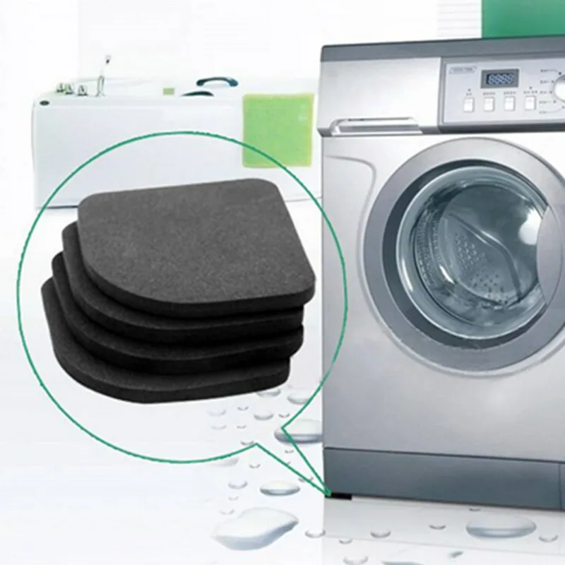 

4pcs Washing Machine Anti-Vibration Pad Mat Non-Slip Shock Pads Mats Refrigerator Kitchen Bathroom mat Furniture accessories