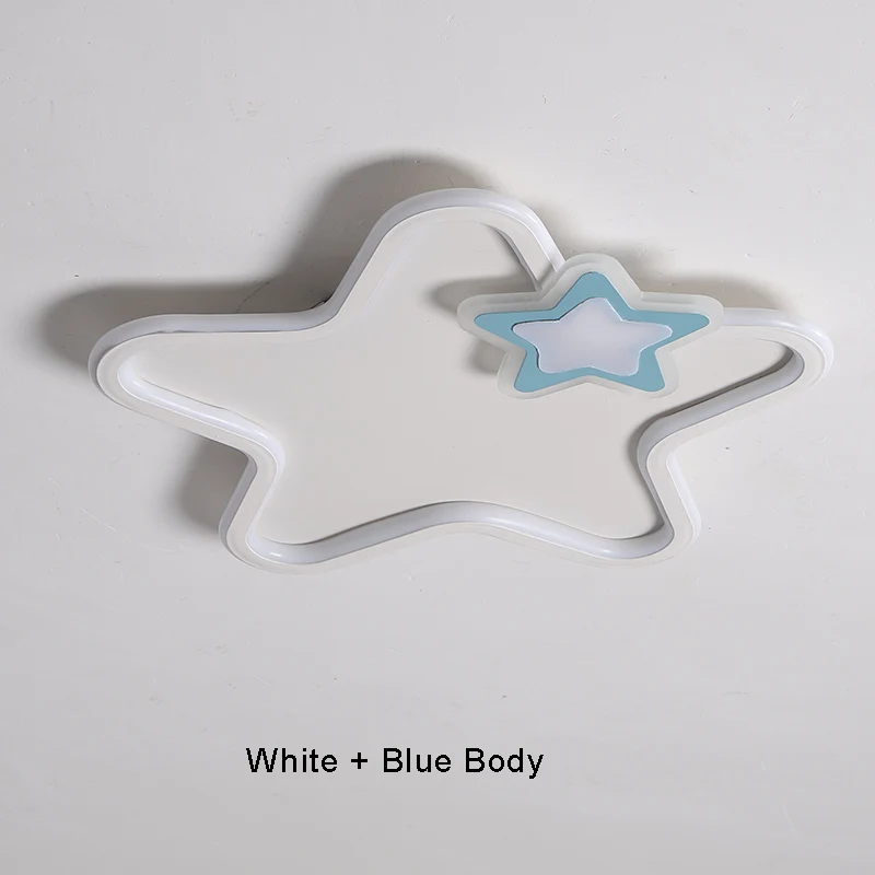 white and blue Chandelierrec, современный светодиодный потолочный светильник для детской комнаты, для гостиной, спальни, домашнего освещения, потолочный светильник Lampara de techo - Цвет корпуса: white and blue