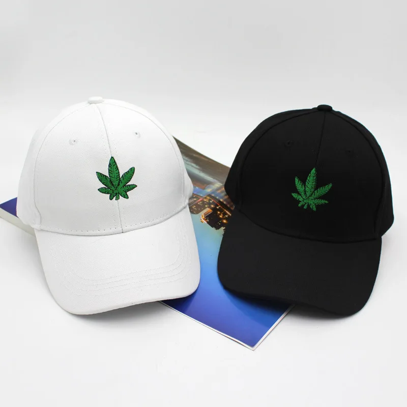 Вышивка кленовый лист Белая Кепка Snapback новые модные головные уборы для мужчин и женщин хлопок Swag Хип Хоп Бейсболка с регулируемым размером s