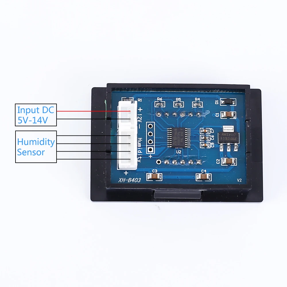 Промышленный гигрометр 0-99% RH измеритель влажности дисплей датчика DC 12V