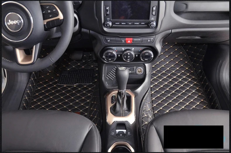 Lsrtw2017 кожаный салон автомобиля коврики для jeep Renegade аксессуары автозапчасти