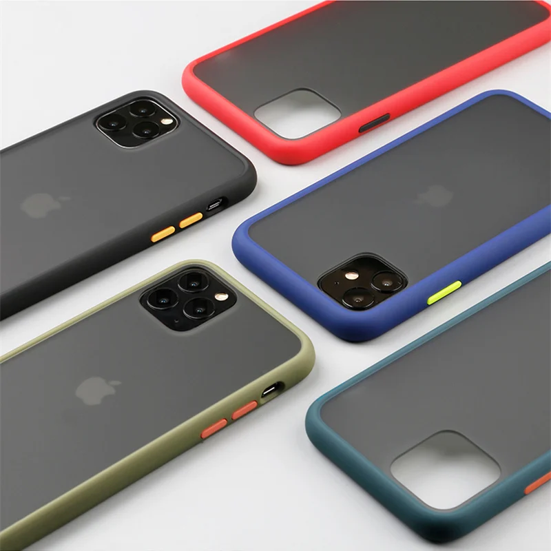 

Anti-knock hit color case for iphone 11 11Pro Max hard armor shockproof phone case for iPhone X XS Max XR 6 6s 7 8 Plus cover