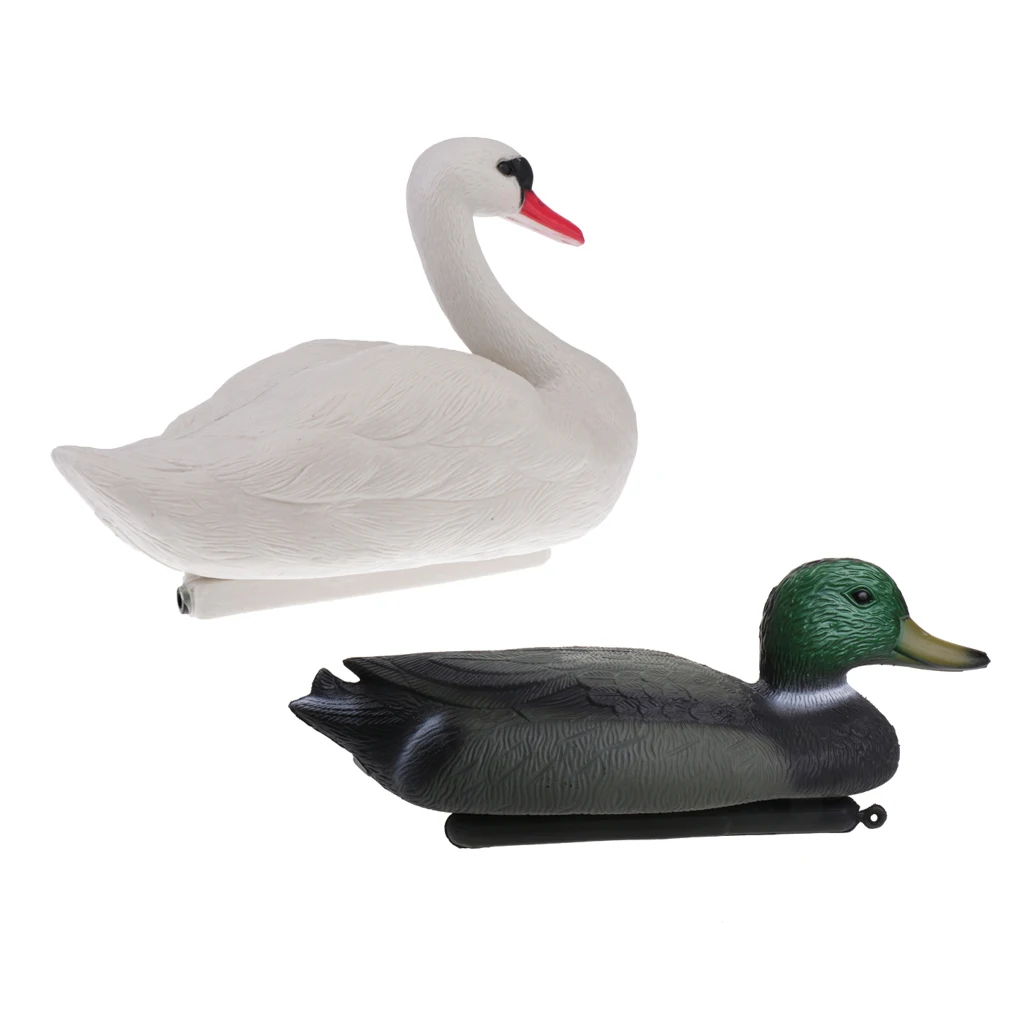 Durable Duck Goose Decoy Drake Swan Hunting Bait Ornaments Garden Decors