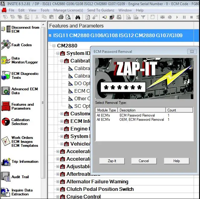 2019 Новый INSITE 8 5 обновление до 8.5.2 электронный сервисный инструмент с Zapit ECM pass remove +