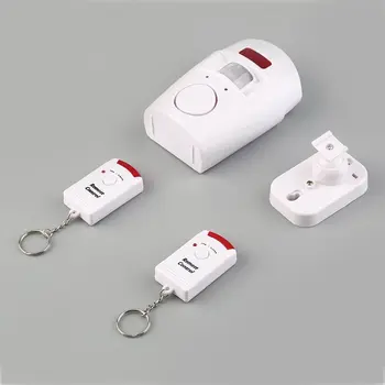 LESHP 105 dB MP Alert Infrared Sensor Alarm system 2 Remote Controller Wireless Home Security PIR Anti-theft Motion Detector 1