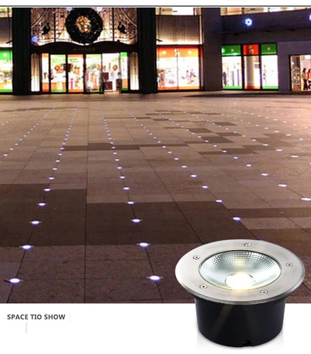 LED 지하 조명 10W 12W 15W 20W IP68 방수 플로어 램프, 야외 지상 풍경 정원 경로 매장 마당 220 vdc12 v 3