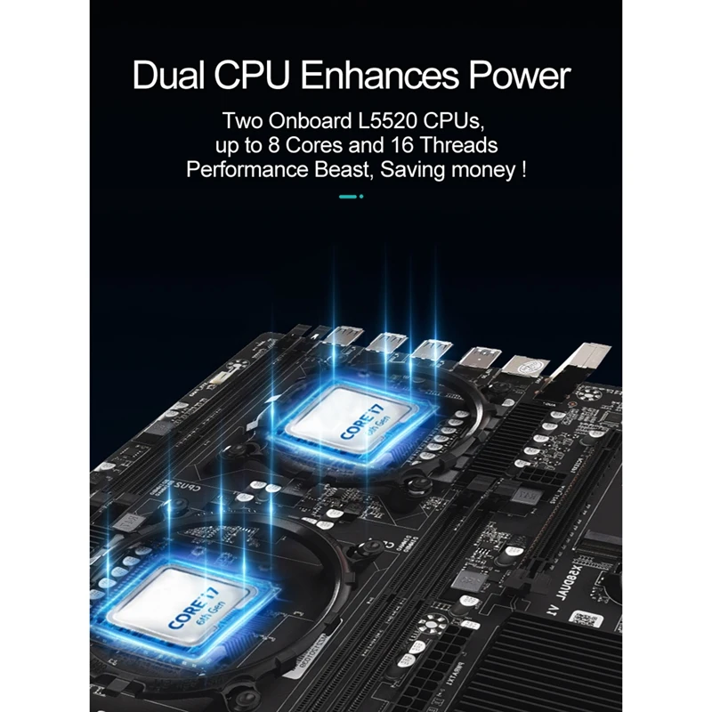 X58 Motherboard Dual LGA1366 Motherboard L5520 DDR3 4-Channel 1066Mhz Maximum Support 128G E-ATX USB 3.0 X58 Motherboard best motherboard for office pc