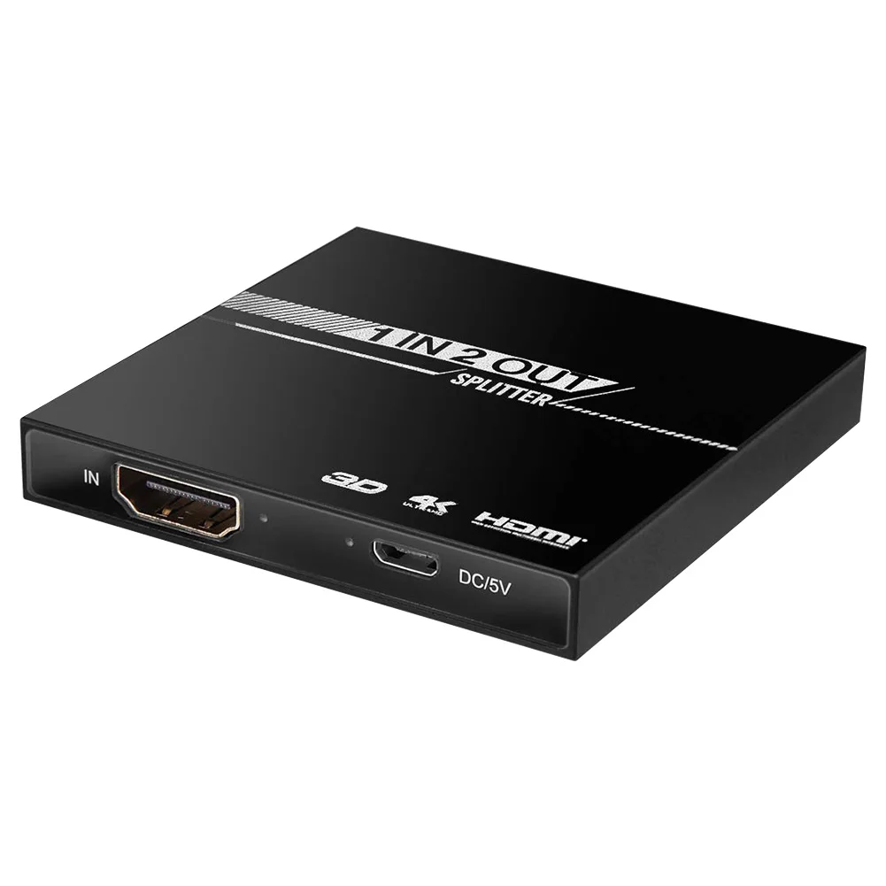 1 в 2 Выход мультимедийный теплоотвод HDMI сплиттер Full HD видео 3D переключатель широкий совместимый алюминиевый усилитель для пожарной палки