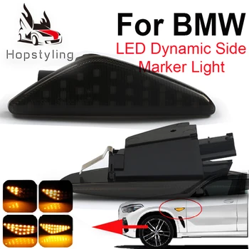 

2pcs Led Dynamic Side Marker Turn Signal Light Sequential Blinker Light For BMW X5 E70 X6 E71 E72 X3 F25 Amber Indicator Lamp