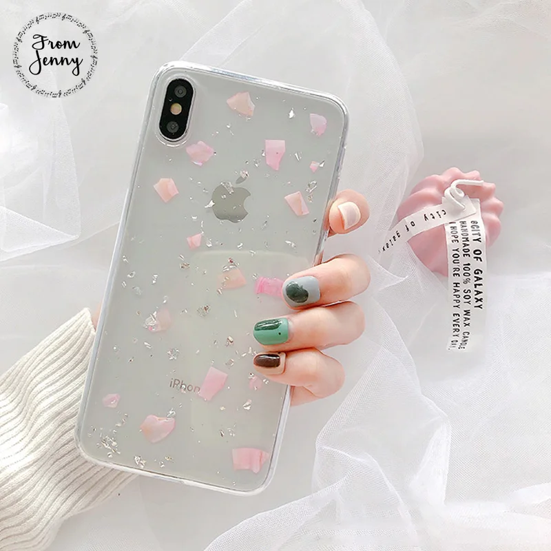 From Jenny оболочки Оловянная Фольга для iPhone 11 Pro x xr xs max 6 6s 7 8 Plus Прозрачный чехол для телефона с надписью ТПУ Мягкий защитный чехол