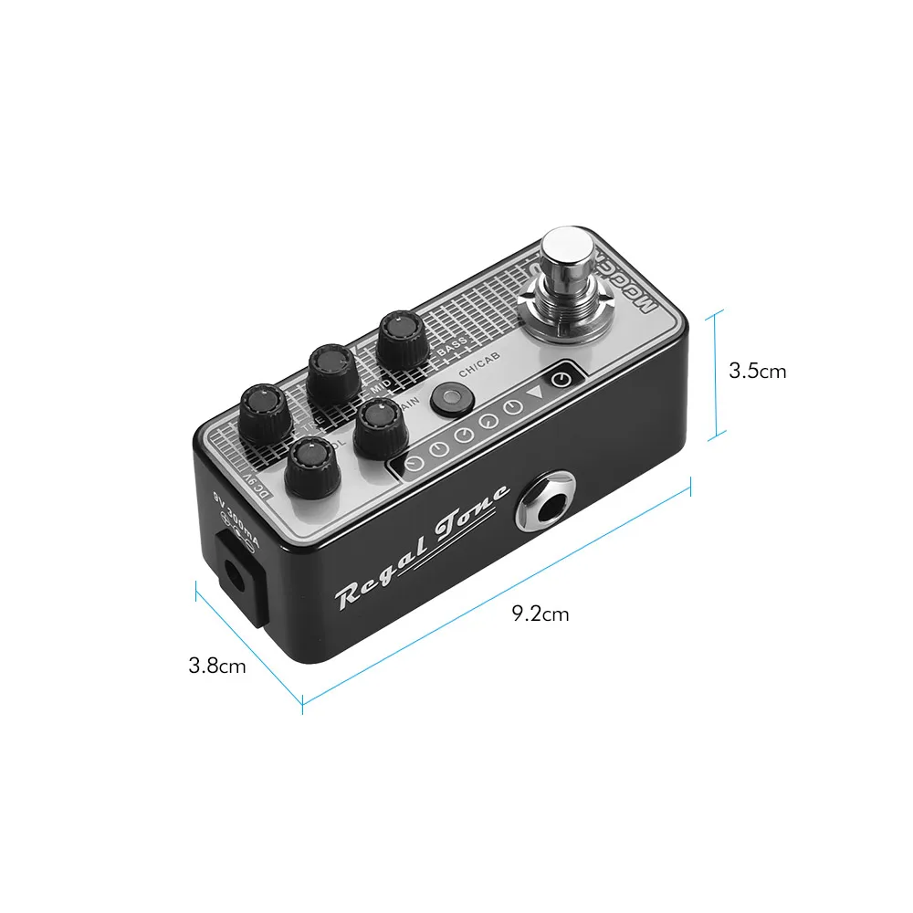 MOOER микро предусилитель серии 007 гитарная педаль Regal Tone винтажный Тон гитарный эффект педаль цифровой предусилитель True Bypass