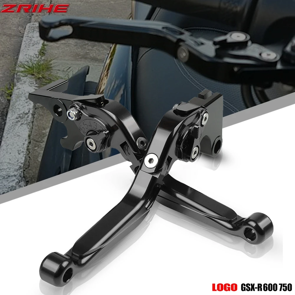 

GSX-R600 GSX-R7500 Motorcycle Accessories CNC Brake Cutch Levers Adjustable For SUZUKI GSXR 600 750 2011-2016 2012 With logo