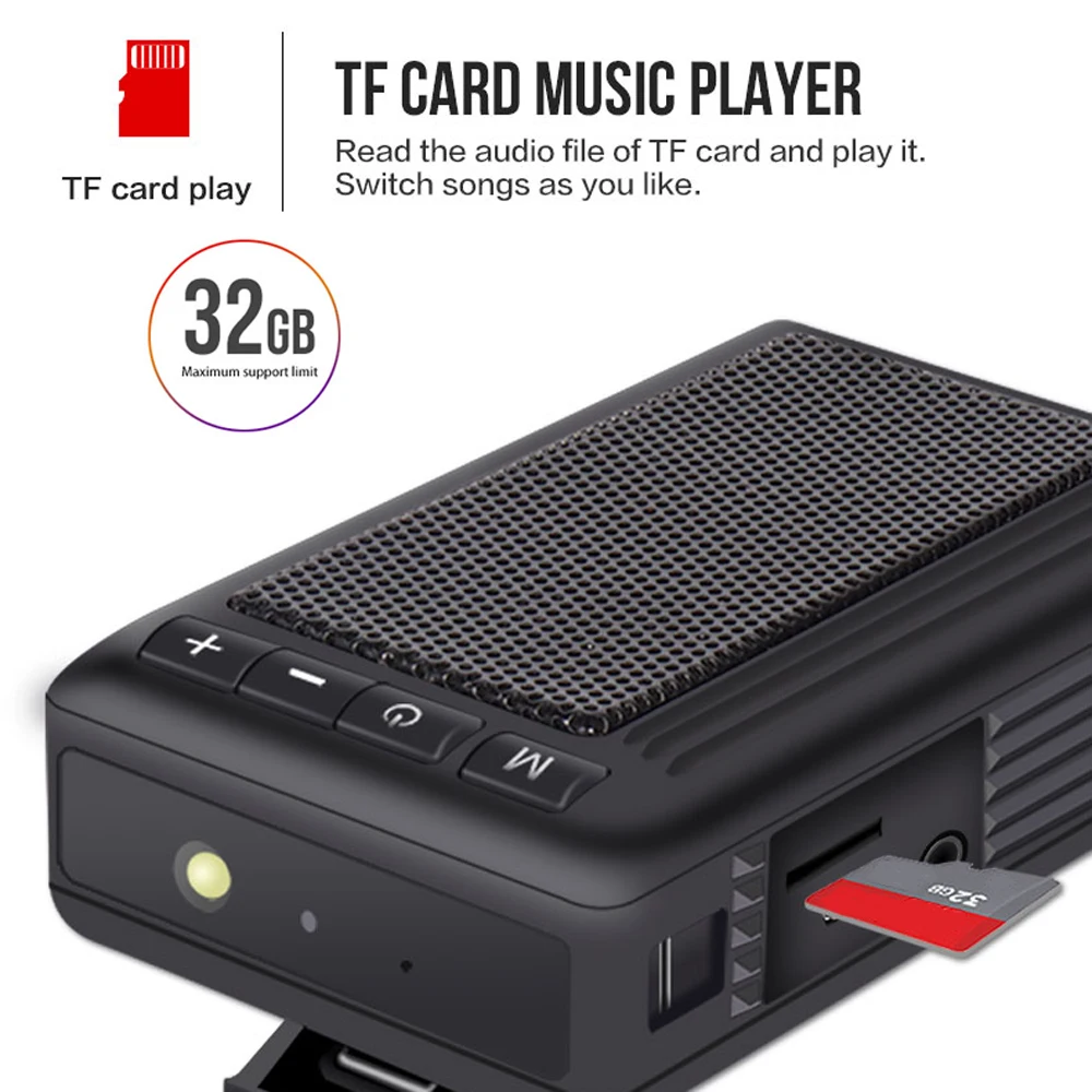 Fm-радио TF карта AUX с микрофоном на заднюю панель Bluetooth динамик портативная беспроводная резонирующая коробка 5 Вт громкий динамик водонепроницаемый динамик s