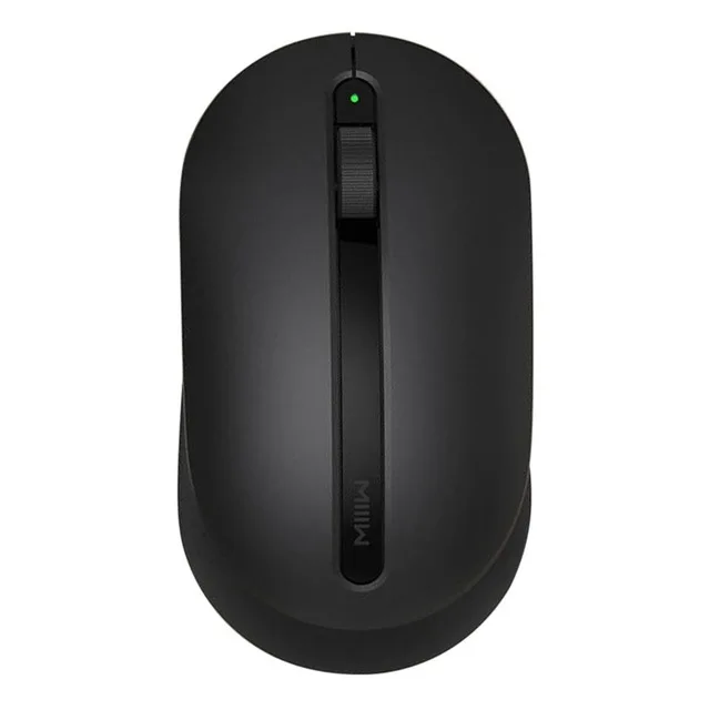 Черный Xiaomi MIIIW 2,4 ГГц Беспроводная мышь 1000 dpi Беспроводная офисная мышь ноутбук не Противоскользящий мышь текстура полностью симметричная дизайнерская мышь - Цвет: Черный