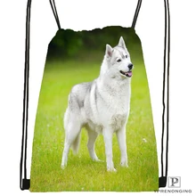 Изготовленный На Заказ щенок йоркширского терьера собаки#2 походная сумка на шнурке милый рюкзак дети ранец(черная спина) 31x40 см#180531-02-37