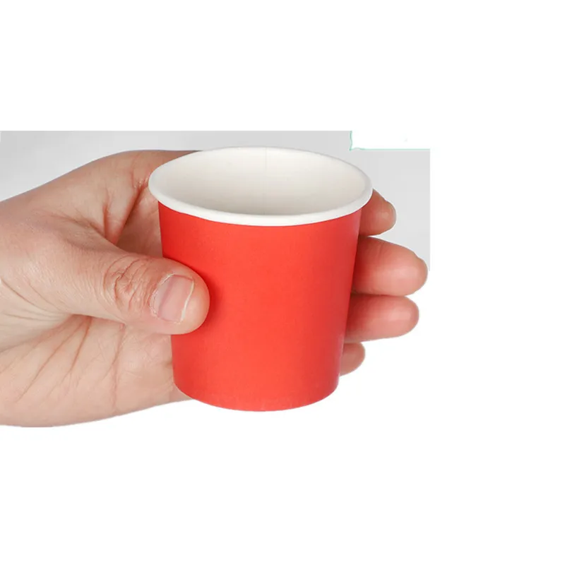 cup7 100 шт 4 унции 100 мл маленькая мини одноразовая кофейная чашка Детские вечерние стакан для покупок дегустация пивной бумаги чашки - Цвет: cup7
