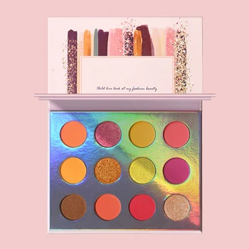 

new 12-color Eye Shadow Palette Long-lasting Brighten Skin Color Colorfast Shimmer Matte Eyeshadow