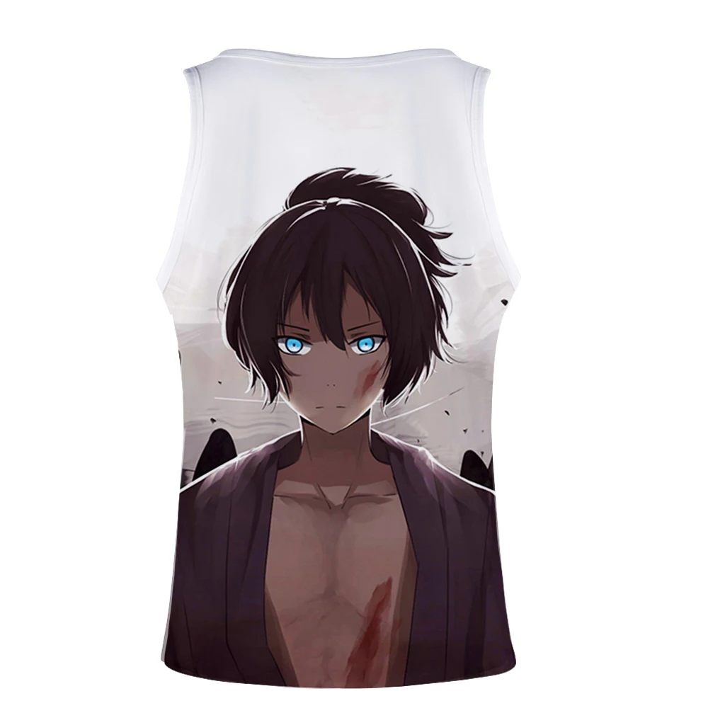 Noragami мультяшный жилет унисекс Топ уличный стиль Мода Лето Без Рукавов бег принт Новинка Топ Роскошный Harajuku Hokage
