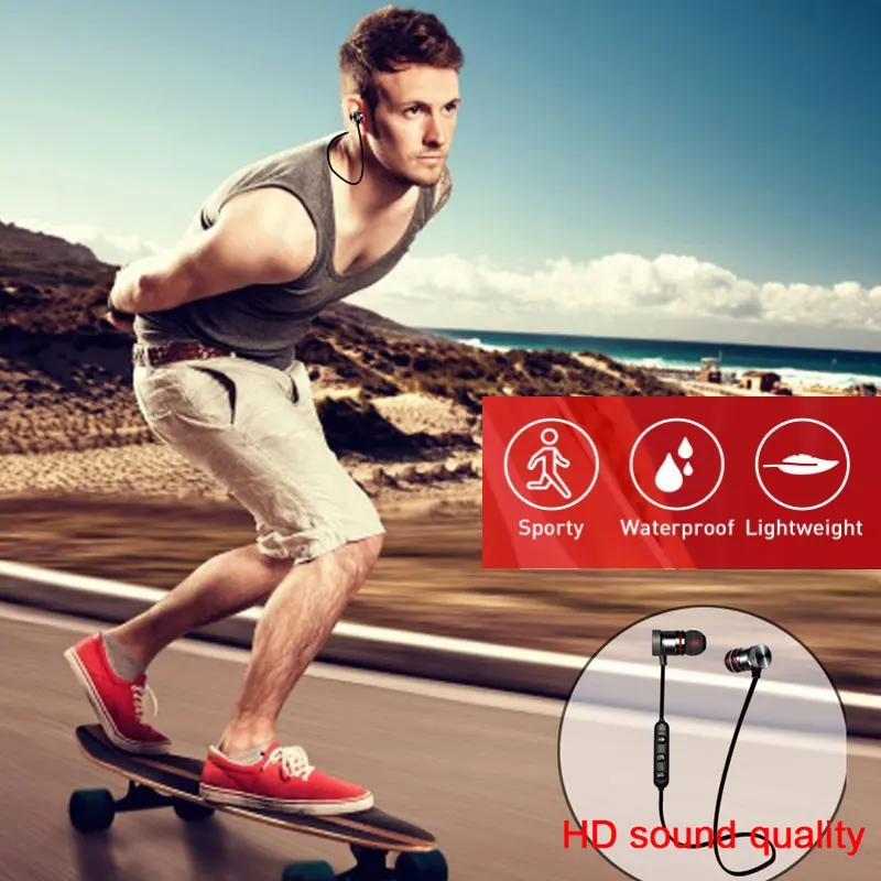 5.0 słuchawki Bluetooth sportowe słuchawki z pałąkiem na kark magnetyczne słuchawki bezprzewodowe słuchawki douszne Stereo z mikrofonem do xiaomi Samsung 5 5.0 słuchawki Bluetooth sportowe słuchawki z pałąkiem na kark magnetyczne słuchawki bezprzewodowe słuchawki douszne Stereo z mikrofonem do xiaomi Samsung 5