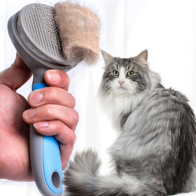 Boxi Pet собачья кошачья шерсть щетка для удаления расческа из нержавеющей стали мягкие резиновые товары для домашних животных расческа-триммер для волос аксессуары для кошек