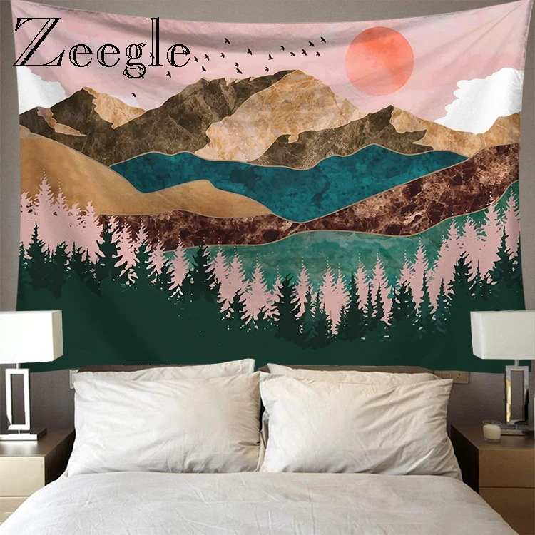 Zeegle Cartoon Anime Print Wall Tapestry Home Decor Tapestry Picnic Rug Mat Beach Towel Hippie Blanket Japanese Wall Hanging