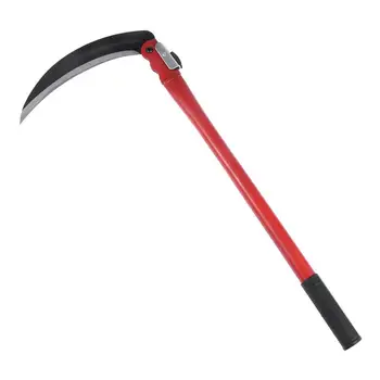 

Steel Gardening Grass Sickle with Steel Handle Lightweight Durable Sharp Garden Tool Perfect for Weeding and Cultivating (Red)