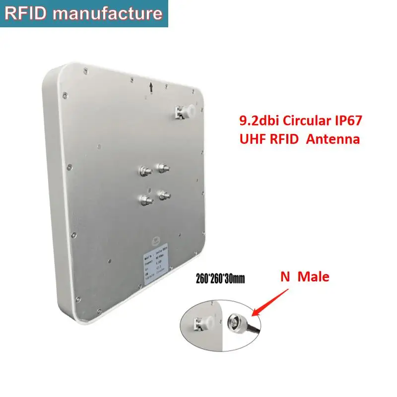 9.2dbi Водонепроницаемая уличная UHF RFID антенна-усилитель сигнала IP67 пассивная круговая uhf антенна с рчид-затвором в работающей системе синхронизации