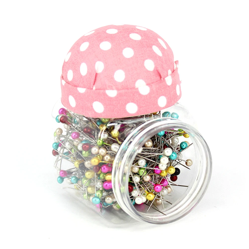 Bottle Packed Dressmaking Pins Colorful Professional Craft Pin Cushion Lid Sewing Portable Needle Decoration Quilting DIY Home