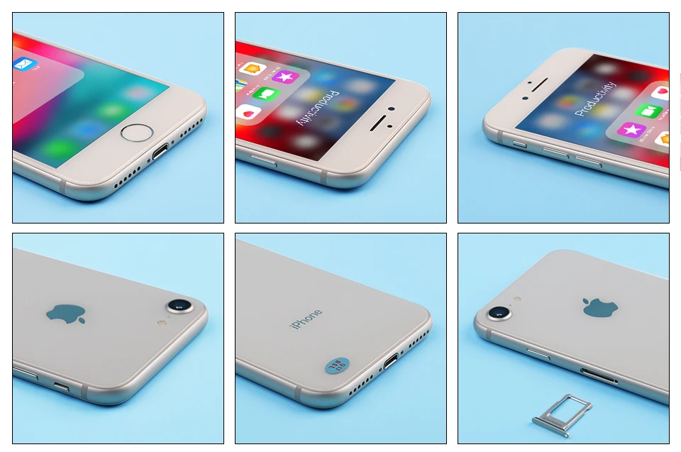 Смартфон Apple iPhone 8 4G LTE 4," 12MP 326ppi TouchSreen Apple A11 Hexa-core 2 Гб ram 64 Гб/256 г ram iOS Touch ID мобильный телефон