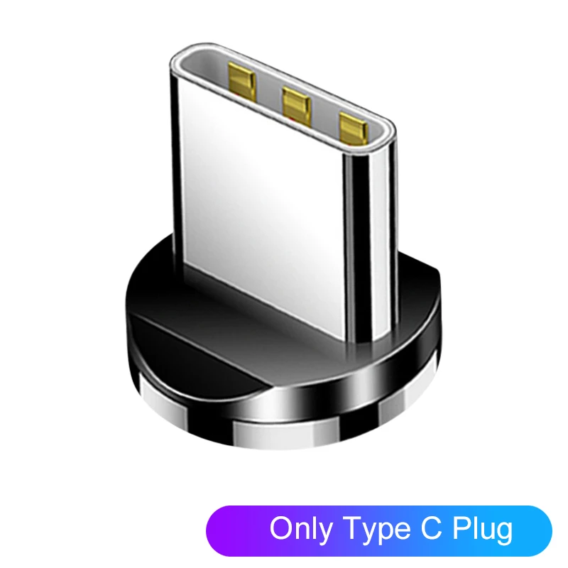 Only Type C Plug Магнитный USB кабель для iPhone 11 Pro Micro usb type C Кабель-адаптер зарядное устройство Быстрая зарядка кабель для samsung Xiaomi LG телефонный шнур - Цвет: Only Type C Plug