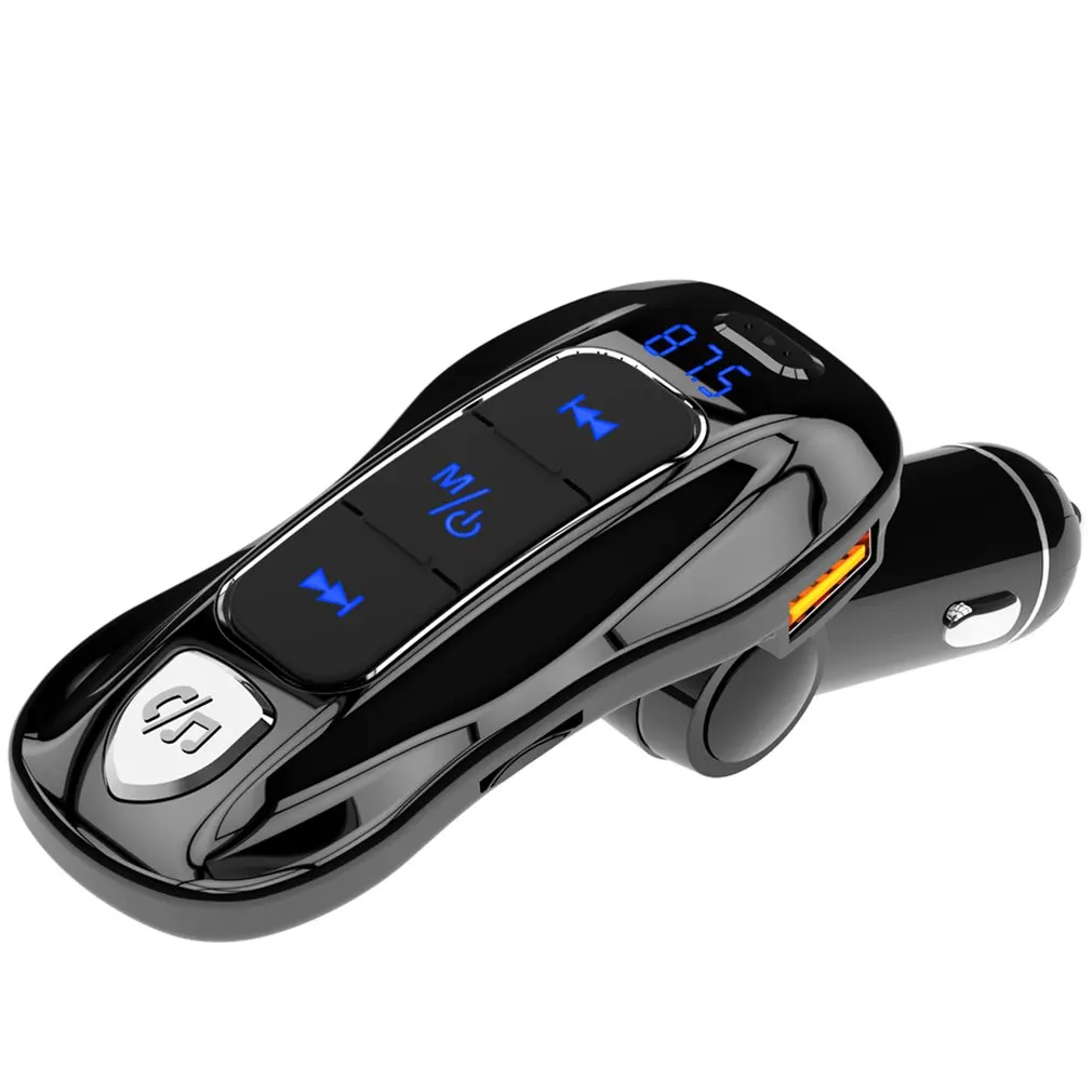 BC55 18 Вт PD 3,0 QC 3,0 Быстрая зарядка USB зарядное устройство беспроводной 5,0 Hands-free автомобильный комплект беспроводной fm-передатчик модулятор