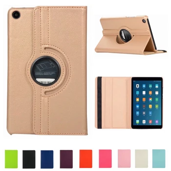 

360 Degrees Rotating Litchi PU Leather Flip Cover Case For Xiaomi Mipad 4 Tablet