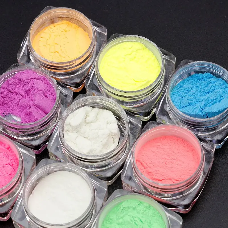 10 Colors Luminous Powder Resin Pigment Dye UV Resin Epoxy DIY Making Jewelry E7CA