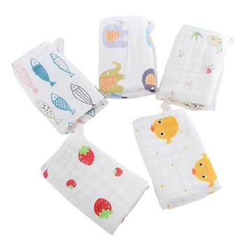 

30cm Baby 6 Layer Gauze Towel Baby Saliva Cotton Towel Wash Bath Comfort Towel Children Handkerchief Newborn Supplies