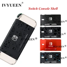 IVYUEEN-carcasa de repuesto para consola Nintendo Switch, carcasa de Animal Crossing, frontal y trasera, placa frontal de carcasa