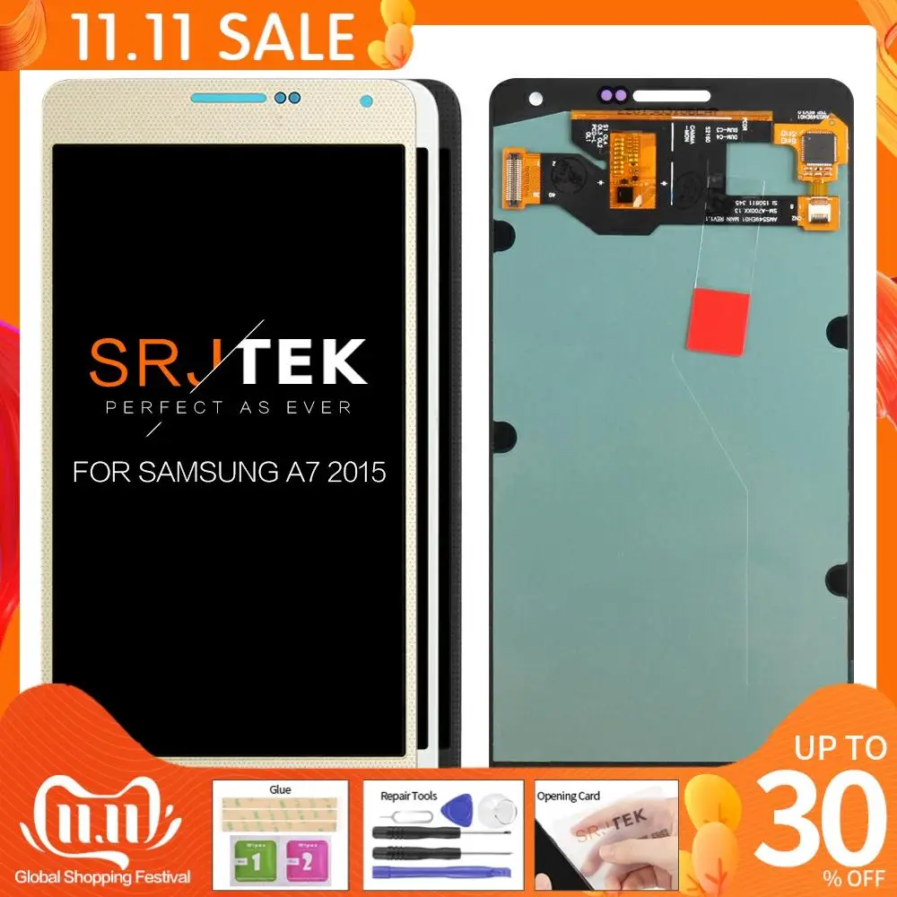 

IPS/Oled/Amoled 5.5" for SAMSUNG Galaxy A7 2015 LCD A700 A700F A700FD A7000 LCD Display Touch Screen Digitizer Replacement Parts