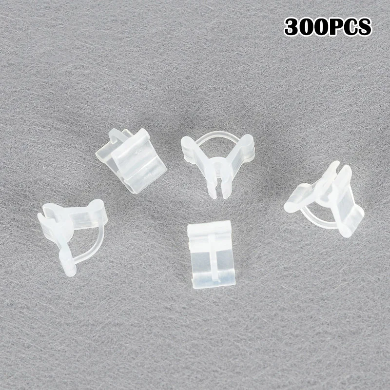300pcs Садоводство зажимы для трансплантата овощ с грядки в виде вьющегося стебля с цветами кусты растения для садовых инструментов UD88 - Цвет: 300pcs