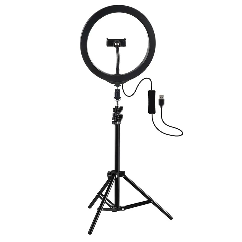 20LEDs Ring Light 7.6 Inch With Tripod Stand USB 3 Modes LED Light For Live Stream Make Up Light Lamparas 40AUG295